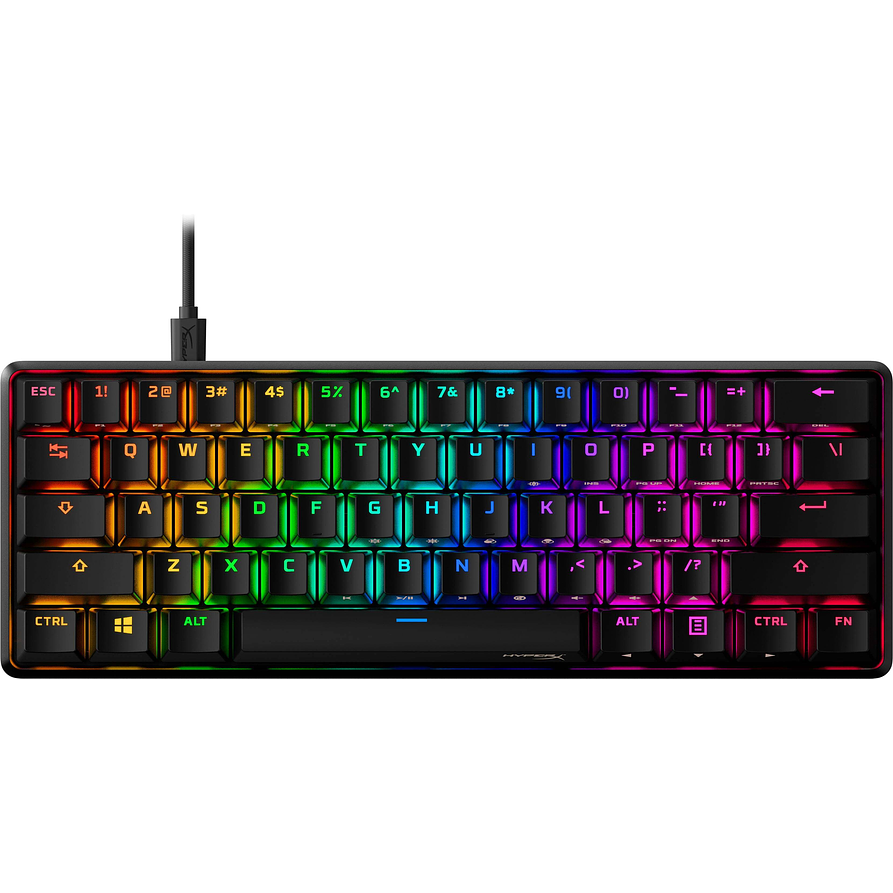 Teclado Mecánico HyperX Alloy Origins 60 RGB Switch Red – Compacto, Preciso y Ultra Rápido 1