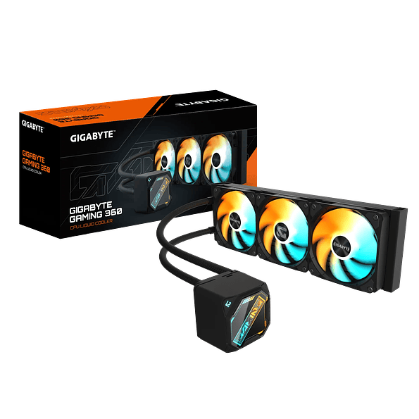Refrigeración Líquida GIGABYTE GAMING 360 ARGB Negra 403mm – Enfriamiento Gamer de Alto Rendimiento 1