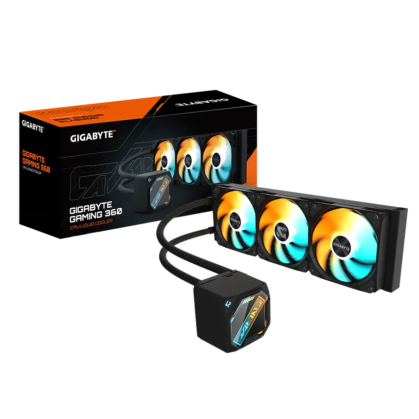 Refrigeración Líquida GIGABYTE GAMING 360 ARGB Negra 403mm – Enfriamiento Gamer de Alto Rendimiento 1