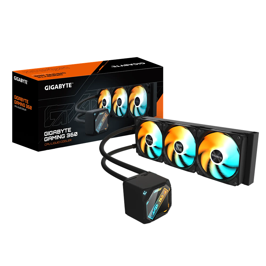Refrigeración Líquida GIGABYTE GAMING 360 ARGB Negra 403mm – Enfriamiento Gamer de Alto Rendimiento 1