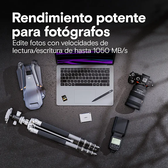 Disco Externo SSD Crucial X9 Pro 4TB (USB-C, hasta 1050MB/s) 2