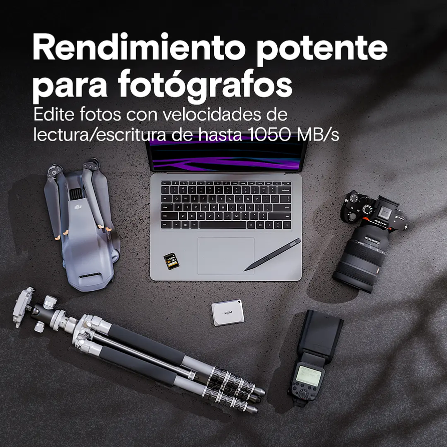 Disco Externo SSD Crucial X9 Pro 4TB (USB-C, hasta 1050MB/s) 2