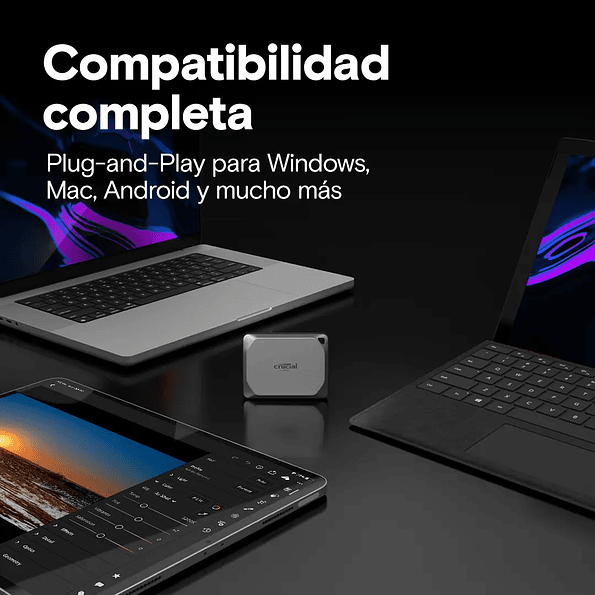 Disco Externo SSD Crucial X9 Pro 4TB (USB-C, hasta 1050MB/s) 4