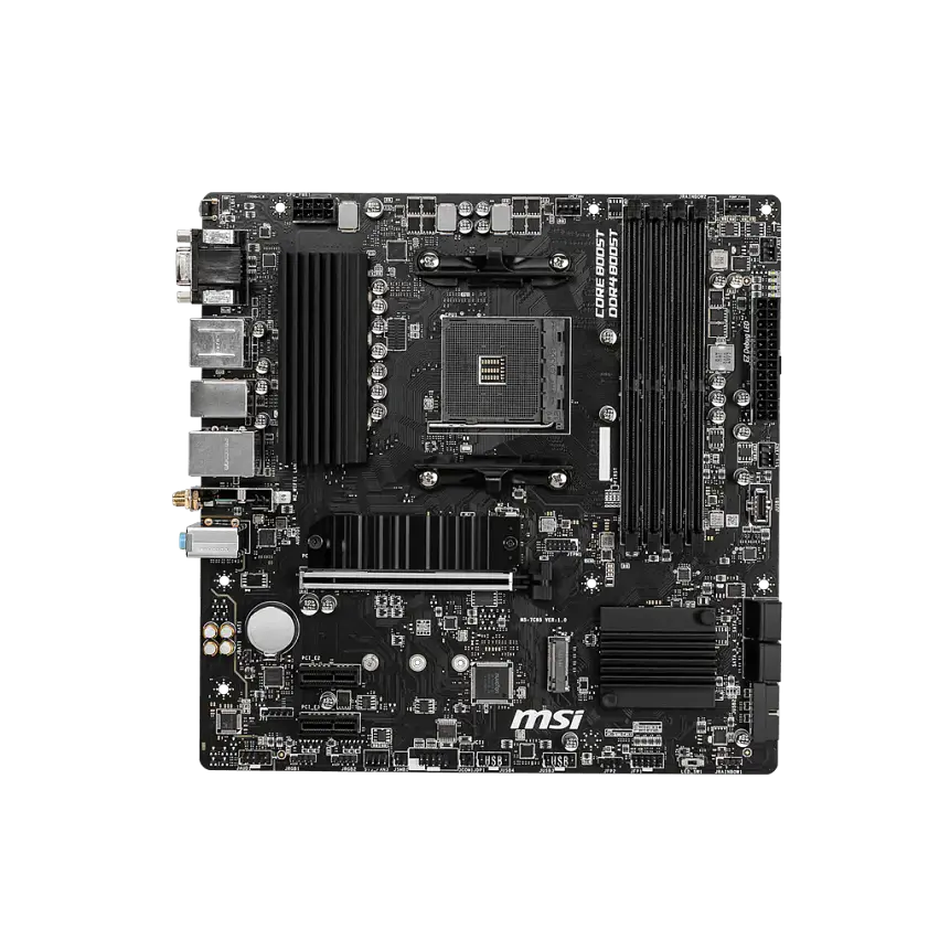Placa Madre MSI B550M PRO-VDH WIFI (AM4, DDR4, PCIe 4.0, Micro-ATX) 2