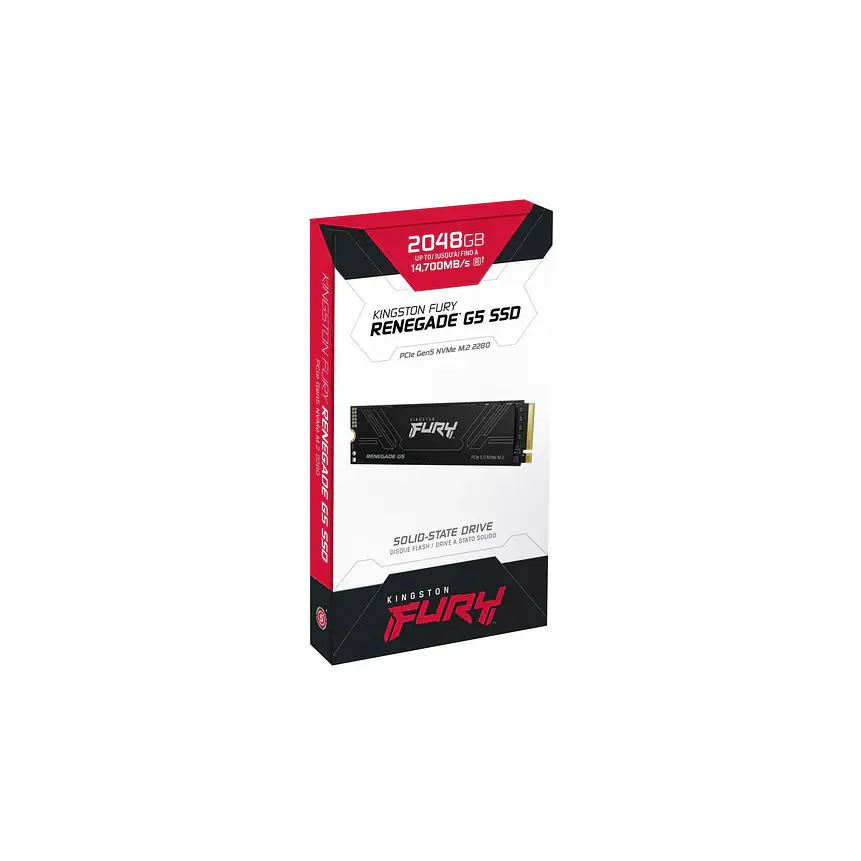 Unidad SSD Kingston Fury Renegade G5 de 2TB (NVMe 5.0, M.2 2280, Hasta 14.800Mbps) 4