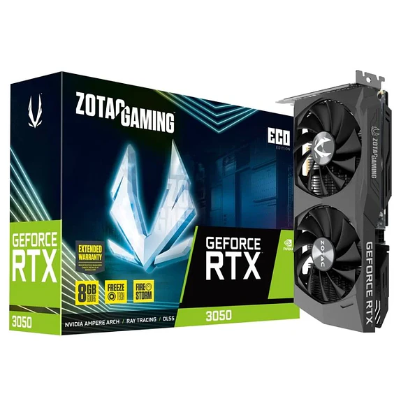 Tarjeta de Video Zotac Gaming GeForce RTX 3050 ECO 8GB GDDR6 1
