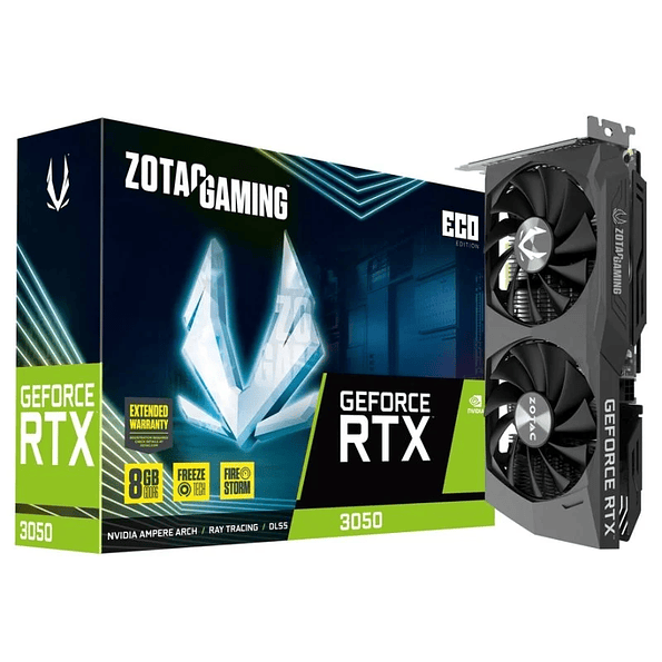 Tarjeta de Video Zotac Gaming GeForce RTX 3050 ECO 8GB GDDR6 1