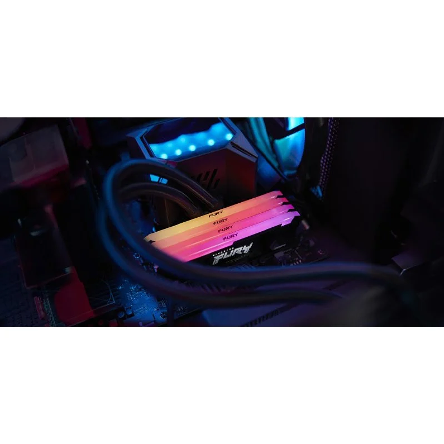 Memoria RAM Kingston FURY Beast RGB 16GB DDR4 3600MHz CL18 para PC Gamer 4
