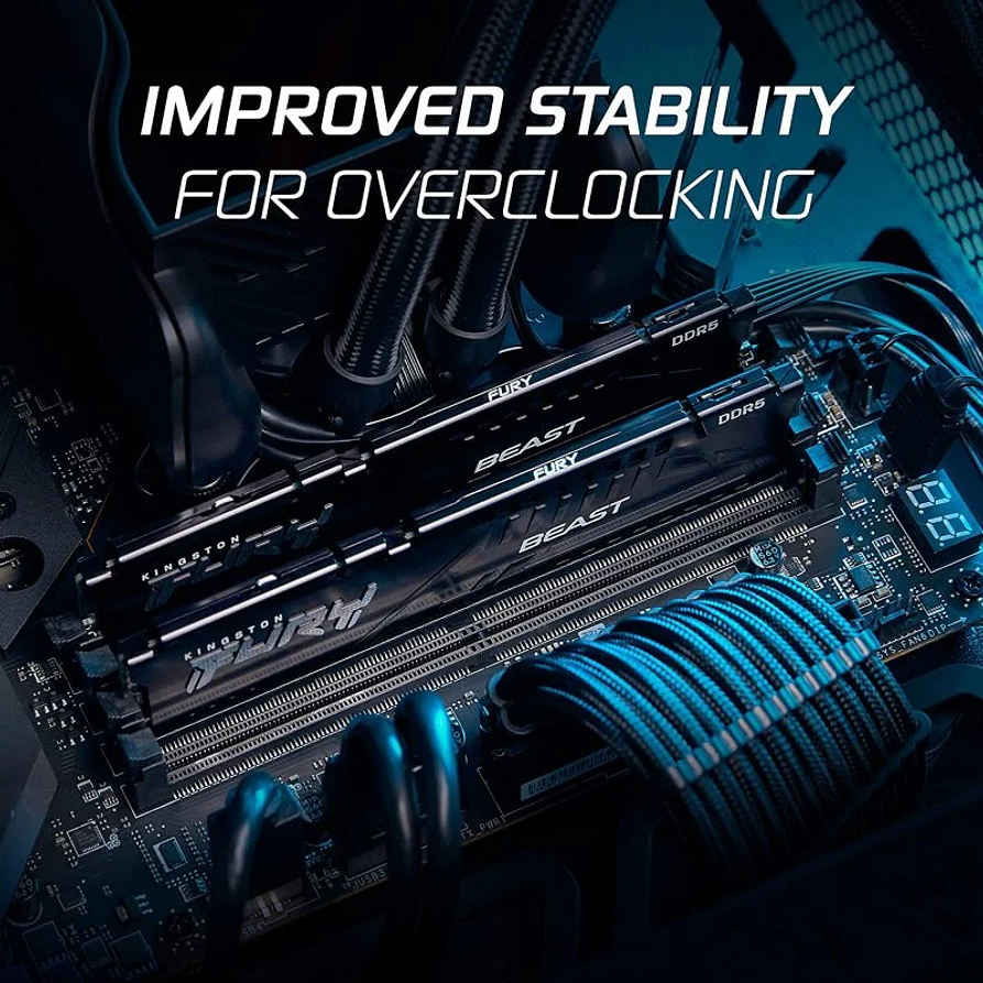 Memoria RAM Kingston Fury Beast DDR5 32GB (2x16GB) 5600MT/s 3