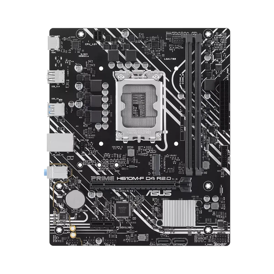 Placa Madre ASUS PRIME H610M-F D4 R2.0 LGA1700 DDR4 2