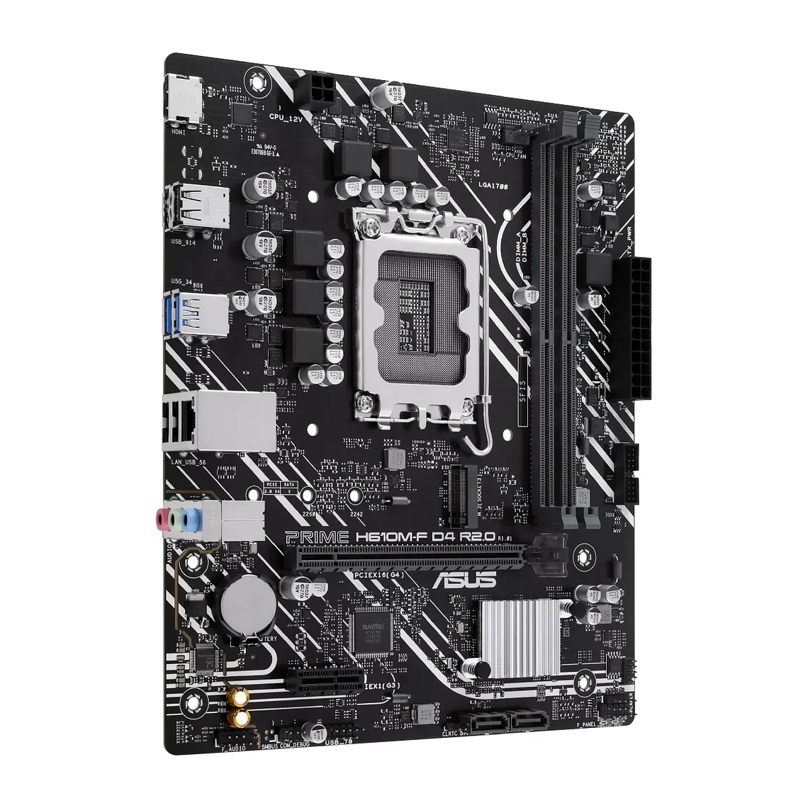 Placa Madre ASUS PRIME H610M-F D4 R2.0 LGA1700 DDR4 4