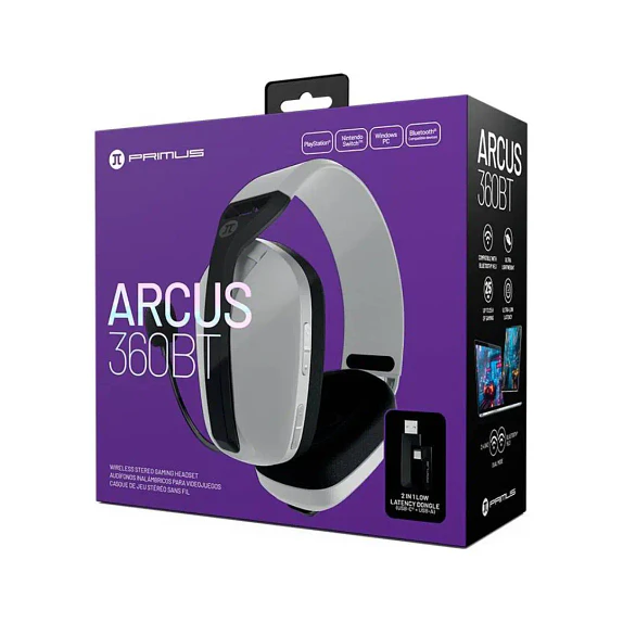 Audífonos Gamer Primus Arcus 360BT White PBH-360W inalámbricos 3