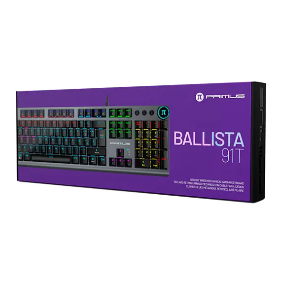 Teclado Mecánico Gamer Primus Ballista 90T Red RGB Español 2