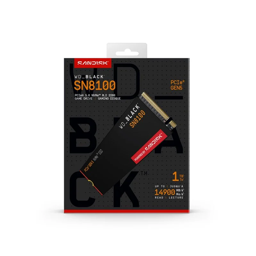 SSD WD Black SN8100 1TB NVMe PCIe 5.0 para PC Gamer y Creativos 6