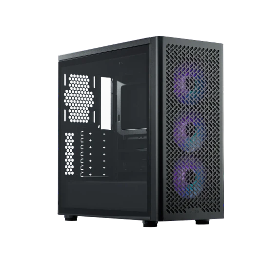Gabinete Gamer Cooler Master Elite 502 ATX ARGB Vidrio Templado Negro 1