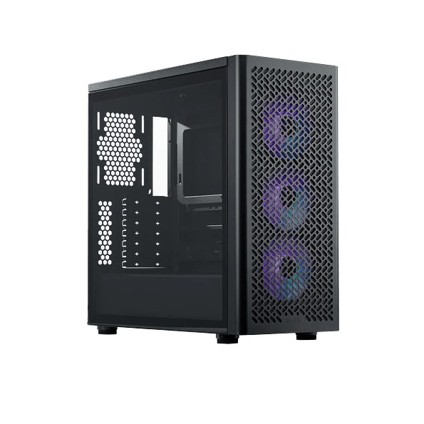Gabinete Gamer Cooler Master Elite 502 ATX ARGB Vidrio Templado Negro 1