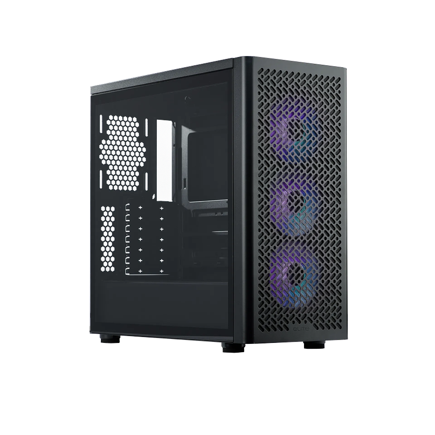 Gabinete Gamer Cooler Master Elite 502 ATX ARGB Vidrio Templado Negro 1