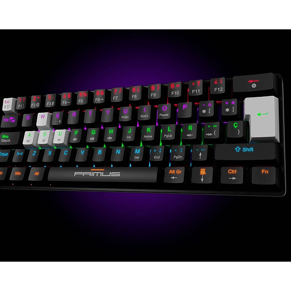 Teclado Mecánico Gamer Primus Ballista61T 60% RGB Switch Red 4