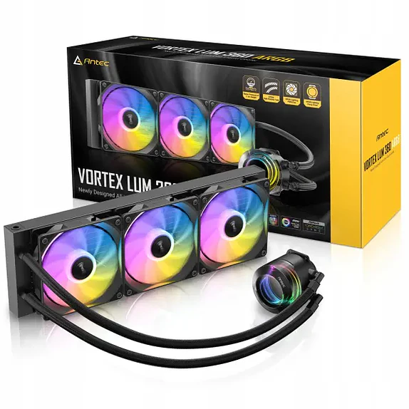 Refrigeración Líquida Antec Vortex LUM 360 ARGB 360mm para PC Gamer 1