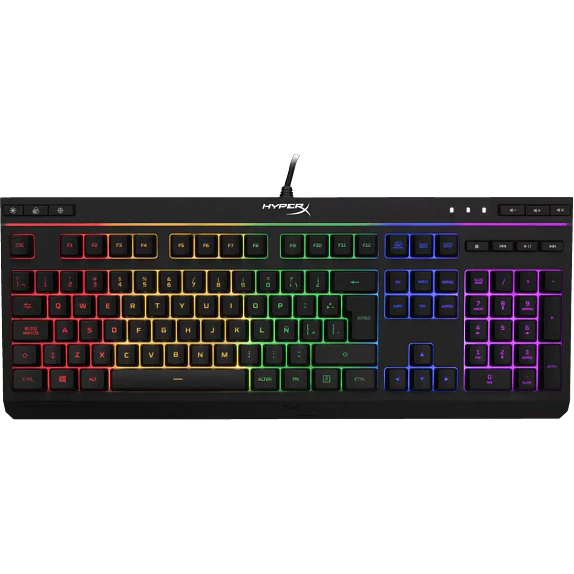 Teclado Gamer HyperX Alloy Core RGB Español – Membrana, Resistente a Derrames, RGB 6 Modos 1