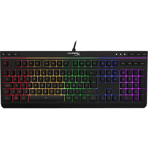 Teclado Gamer HyperX Alloy Core RGB Español – Membrana, Resistente a Derrames, RGB 6 Modos 1