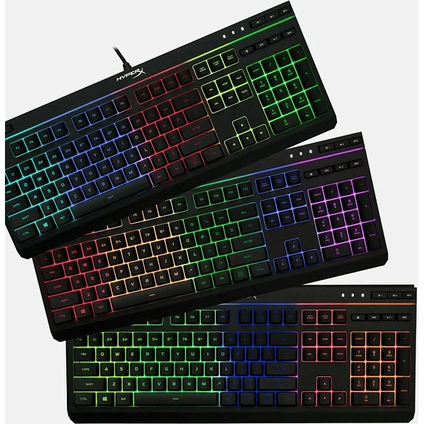 Teclado Gamer HyperX Alloy Core RGB Español – Membrana, Resistente a Derrames, RGB 6 Modos 2