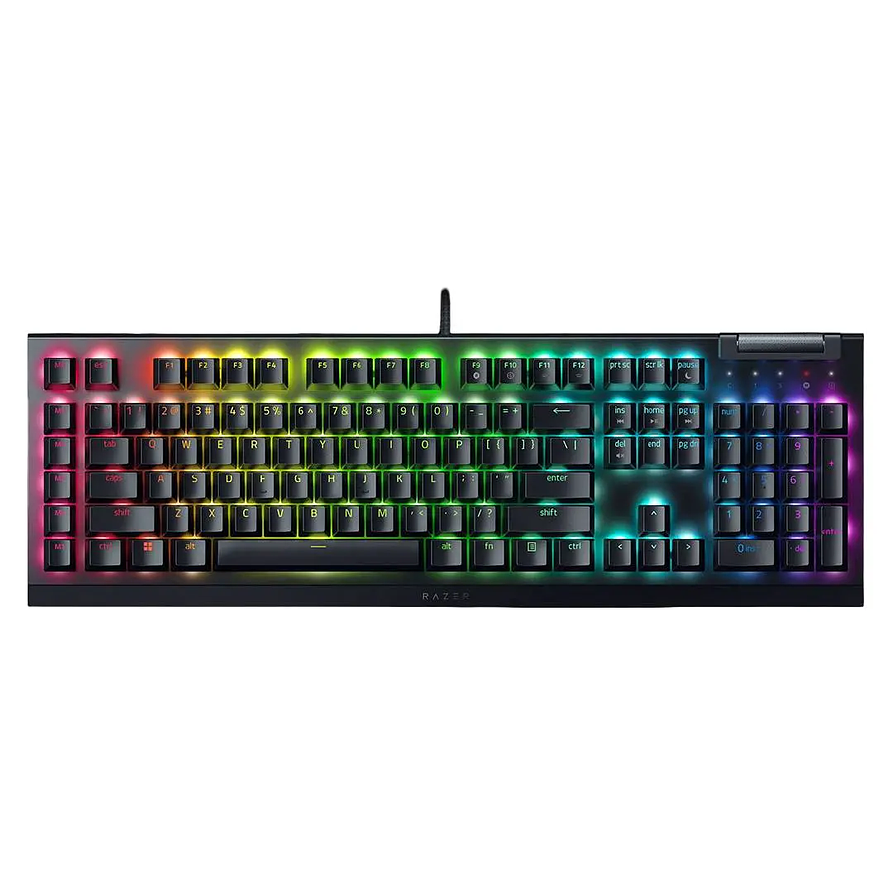 Teclado mecánico gamer Razer BlackWidow V4 X Yellow RGB español 1