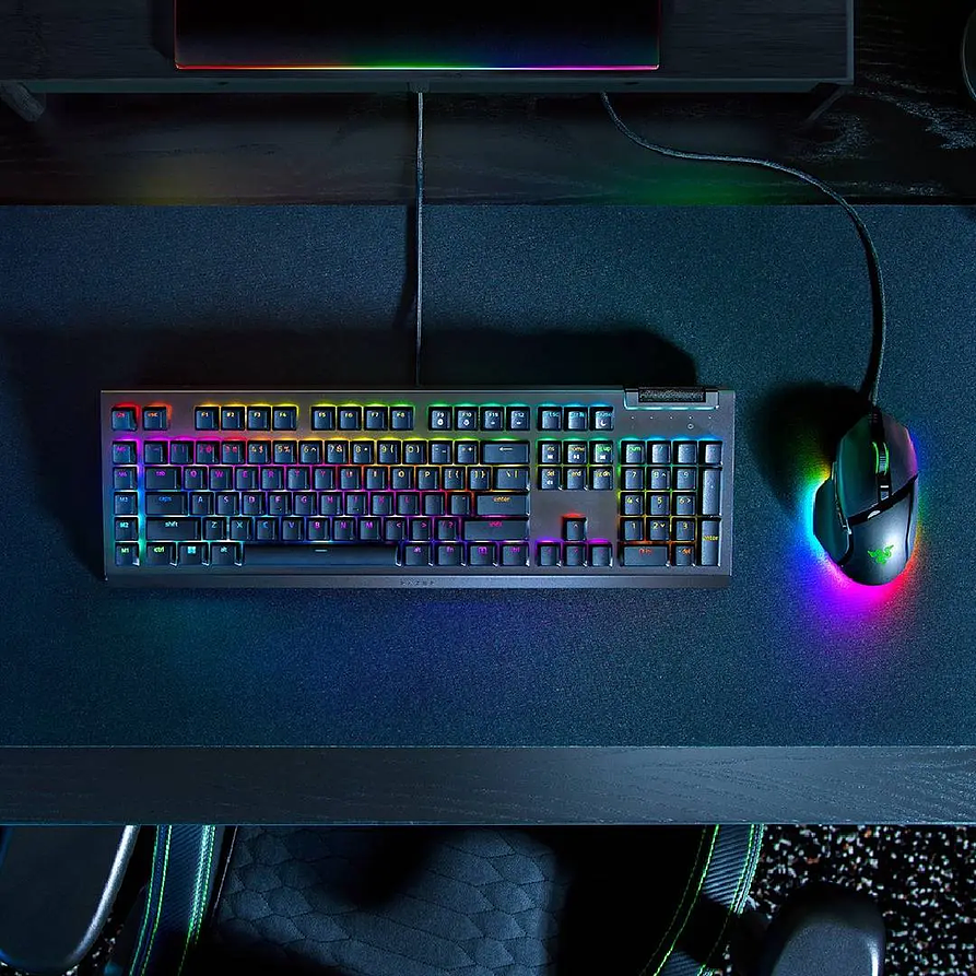 Teclado mecánico gamer Razer BlackWidow V4 X Yellow RGB español 3