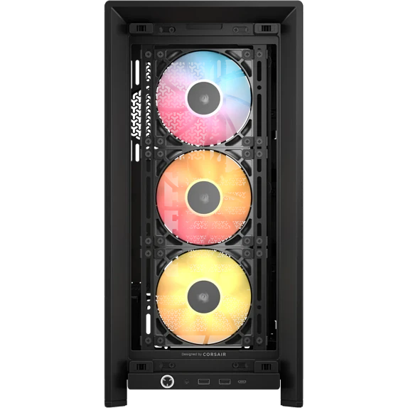 Gabinete Gamer Corsair Frame 4000D RS ARGB ATX – Alto Flujo de Aire Negro 2