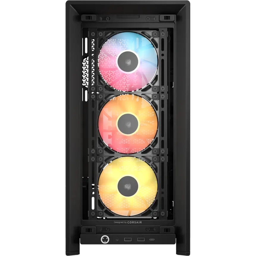 Gabinete Gamer Corsair Frame 4000D RS ARGB ATX – Alto Flujo de Aire Negro 2