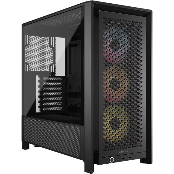 Gabinete Gamer Corsair Frame 4000D RS ARGB ATX – Alto Flujo de Aire Negro 1
