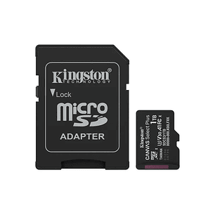 MicroSD Kingston Canvas Select Plus 1TB U3 V30 UHS-I 150MB/s + Adaptador SD