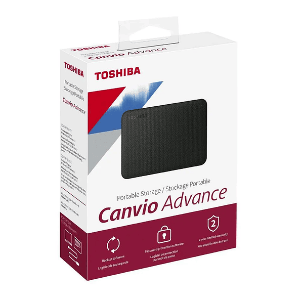 Disco Duro Externo Toshiba Canvio Advance 4TB USB 3.0 Negro (Portátil) 3