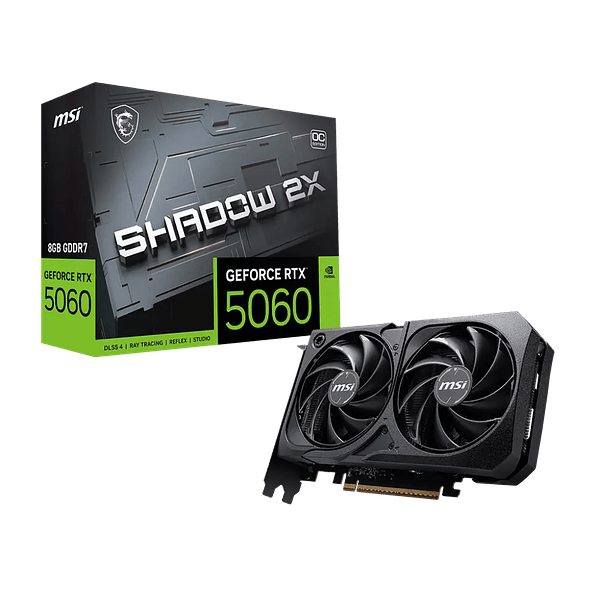 Tarjeta de Video MSI GeForce RTX 5060 SHADOW 2X OC 8GB GDDR7 (PCIe 5.0) 1