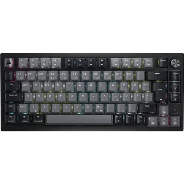 Teclado Mecánico Gamer Corsair K65 PLUS Wireless RGB 75% (MLX Red) Inglés – Midnight Grey 1