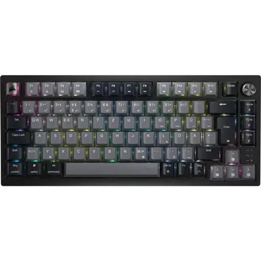 Teclado Mecánico Gamer Corsair K65 PLUS Wireless RGB 75% (MLX Red) Inglés – Midnight Grey 1
