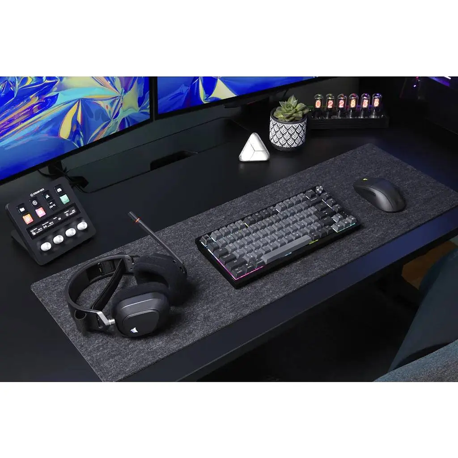 Teclado Mecánico Gamer Corsair K65 PLUS Wireless RGB 75% (MLX Red) Inglés – Midnight Grey 2