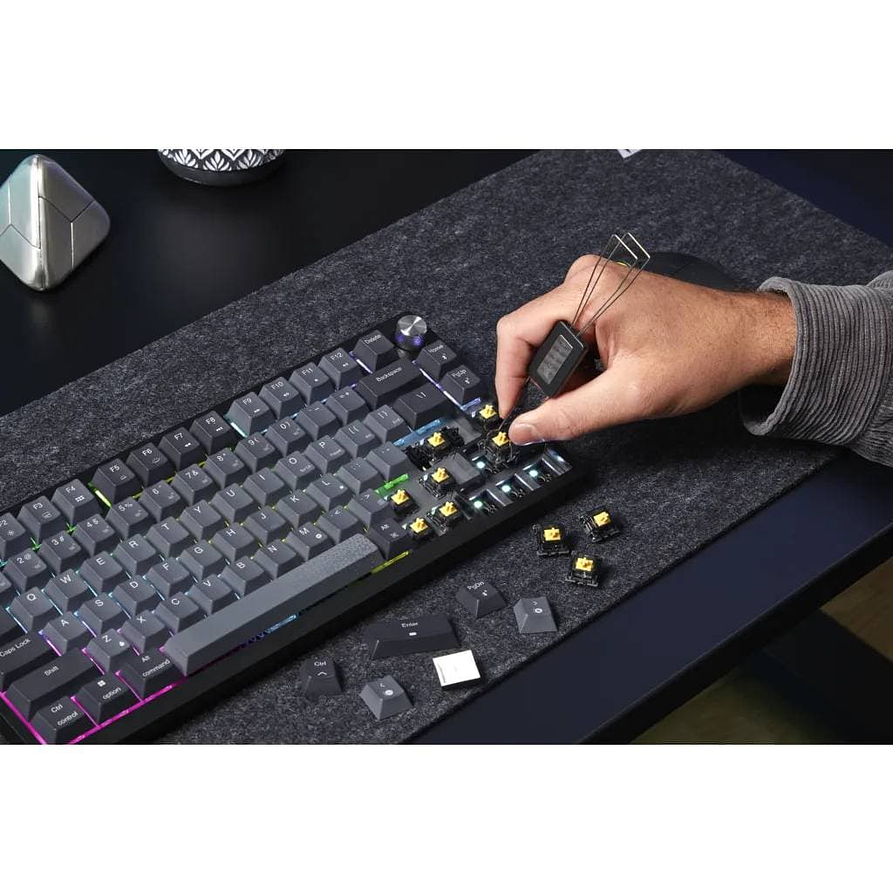Teclado Mecánico Gamer Corsair K65 PLUS Wireless RGB 75% (MLX Red) Inglés – Midnight Grey 3