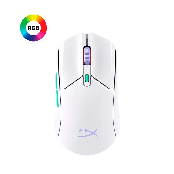 Mouse Gamer Inalámbrico HyperX Pulsefire Haste 2 Core Blanco (2.4GHz + Bluetooth) 1