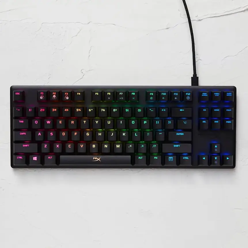 Teclado Mecánico Gamer HyperX Alloy Origins Core TKL Switch Red RGB (Inglés) 5