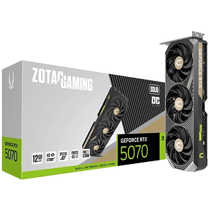 Tarjeta de Video Zotac GeForce RTX 5070 SOLID OC 12GB GDDR7 (Blackwell)