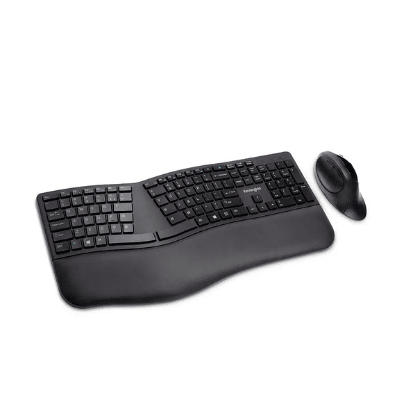 Kit Teclado + Mouse Ergonómicos Inalámbricos Kensington Pro Fit (USB Dongle + Bluetooth, Español, Negro) 2