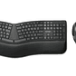 Kit Teclado + Mouse Ergonómicos Inalámbricos Kensington Pro Fit (USB Dongle + Bluetooth, Español, Negro) - Miniatura 1