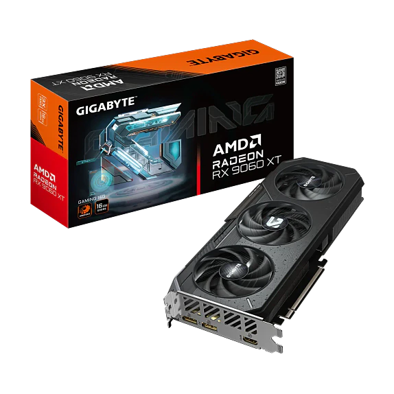 Tarjeta de Video Gigabyte Radeon RX 9060 XT GAMING OC 16GB GDDR6 (PCIe 5.0) 1