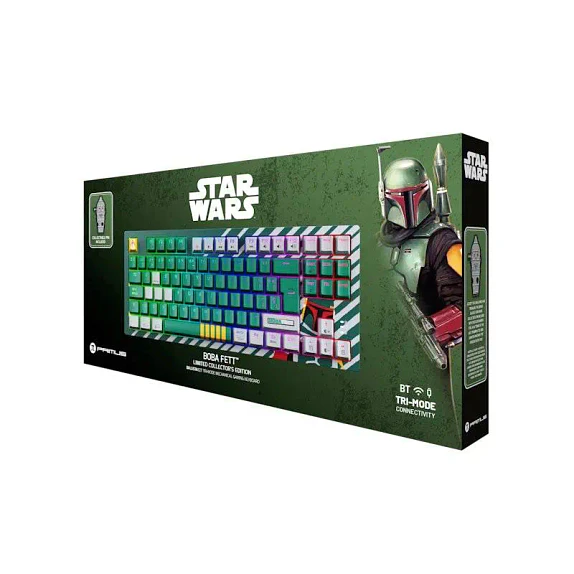 Teclado Mecánico Inalámbrico Primus Ballista 82T Boba Fett TKL RGB Trimodo Switch Rojo Español 5