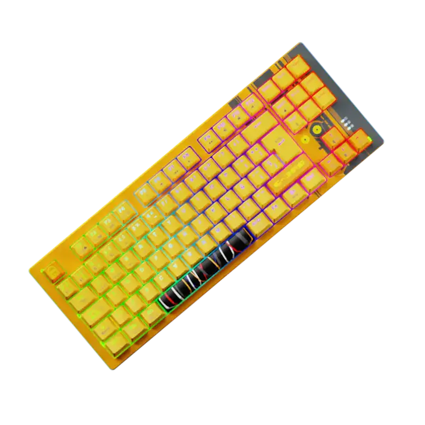 Teclado Mecánico Inalámbrico Primus Ballista 82T C-3PO Star Wars, Tenkeyless, Red Switch, 2.4GHz + Bluetooth 1
