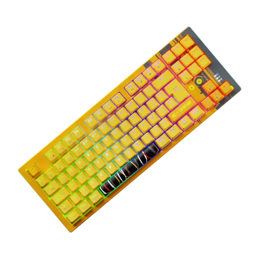 Teclado Mecánico Inalámbrico Primus Ballista 82T C-3PO Star Wars, Tenkeyless, Red Switch, 2.4GHz + Bluetooth 1