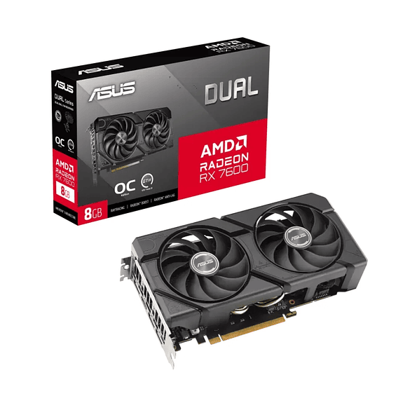 Tarjeta de Video ASUS Dual Radeon RX 7600 EVO OC 8GB GDDR6 1