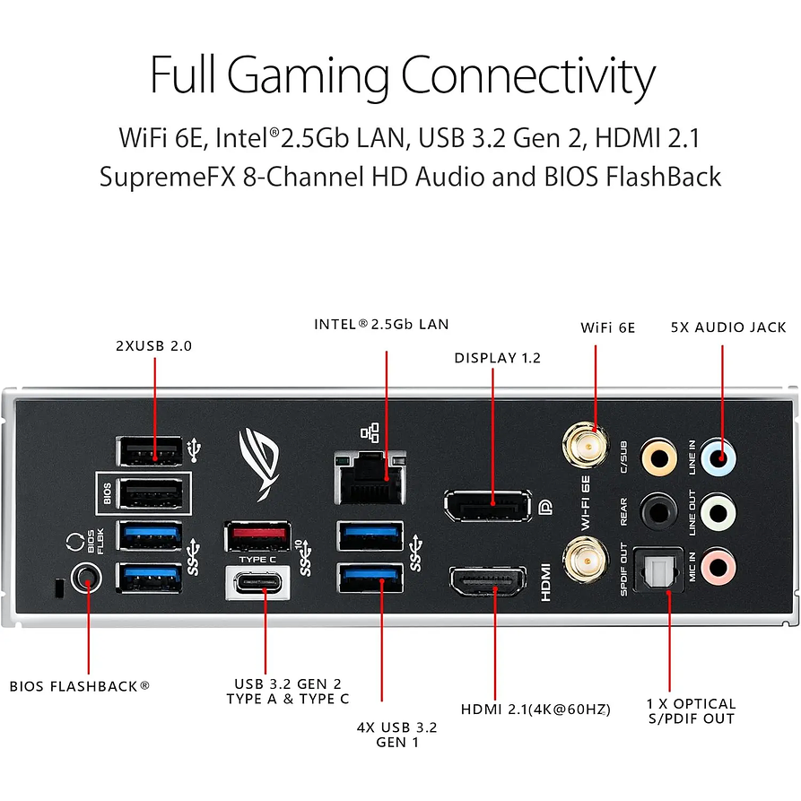 Placa Madre ASUS ROG Strix B550-F Gaming WiFi II AM4 ATX (B550) 5