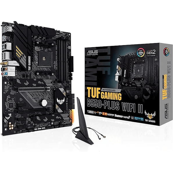 Placa Madre ASUS TUF GAMING B550-PLUS WIFI II AM4 ATX Wi-Fi 6 PCIe 4.0 1